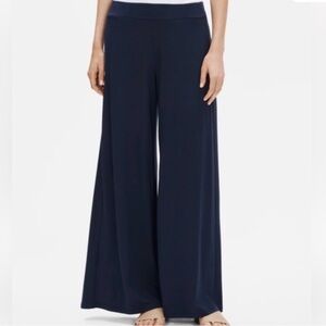 Eileen Fisher Deep Navy Wide-Leg Pants Size Large
